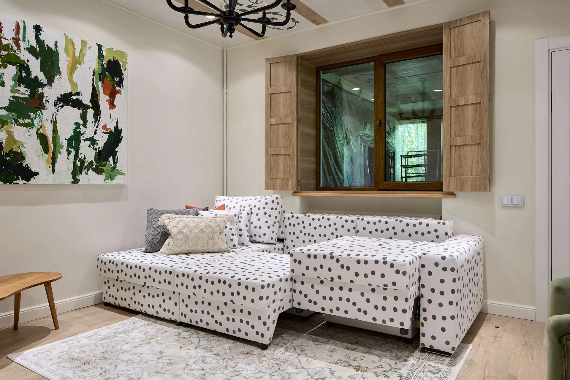 Угловой диван пантограф