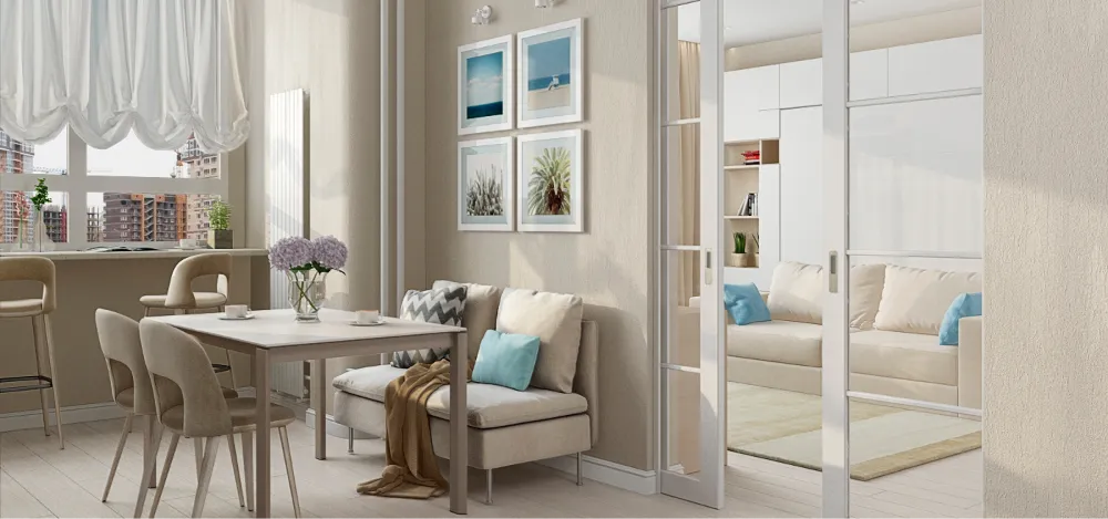 Зонирование перегородками Зонирование перегородками