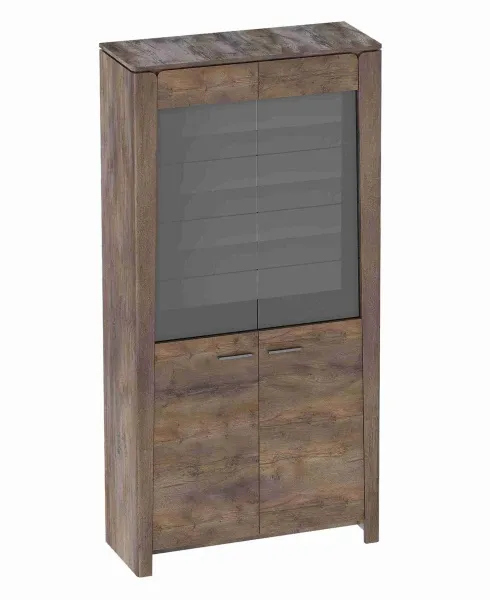 Шкаф -витрина двухдверный "Мальта" гостиная Таксония