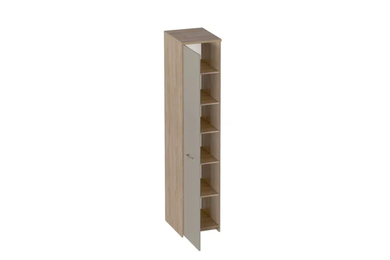 Шкаф однодверный "Гавана" спальня Светло-серый левый