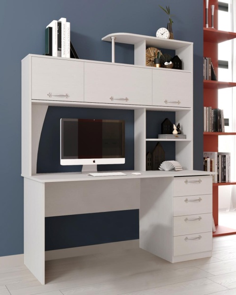 Стол компьютерный "СК-11" Бодега белая Стол компьютерный "СК-11" Бодега белая