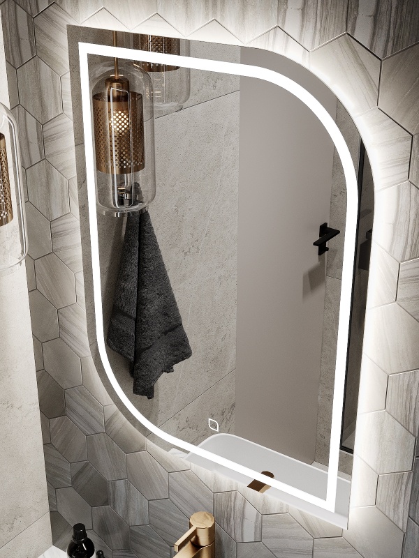 Зеркало навесное Z-17 с подсветкой вертикальное Зеркало навесное Z-17 с подсветкой вертикальное